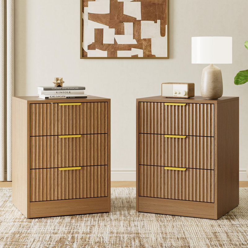 Latitude Run® 3-Piece 9-Drawer Dresser & 3-Drawer Nightstand Set